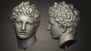 Busts and heads antique and historical (BUSTA_0092) 3D model for CNC machine